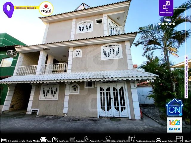 Foto 800mts Do Royal - Casa Triplex, Cond. Fechado Com 3 Quartos Sendo 1 Su Caioaba