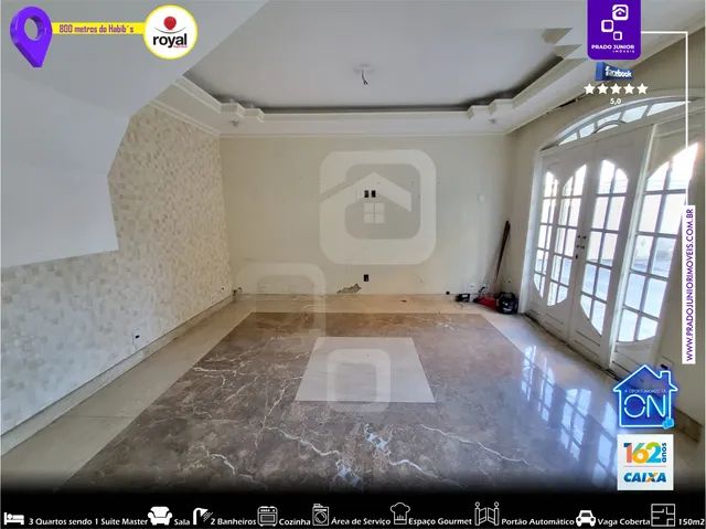 Foto 800mts Do Royal- Casa Triplex, Cond. Fechado Com 3 Quartos Sendo 1 Suí Caioaba