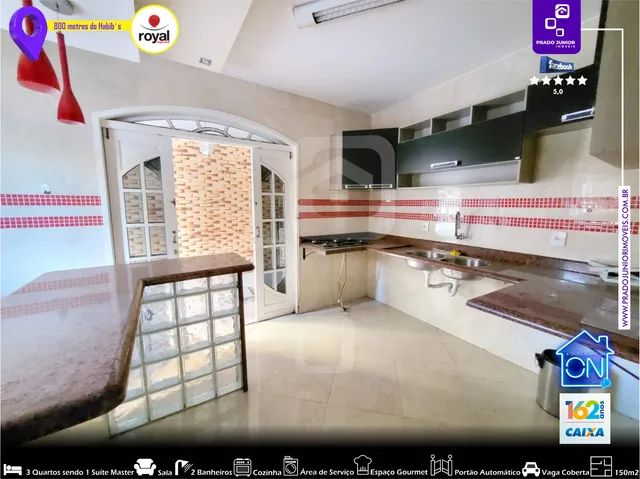 Foto 800mts Do Royal- Casa Triplex, Cond. Fechado Com 3 Quartos Sendo 1 Suí Caioaba