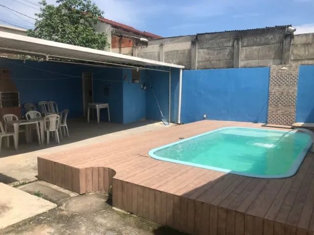 Foto Alugo, Linda Casa Com Piscina E área De Lazer. Imóvel Possui Dois Banh Marapicu
