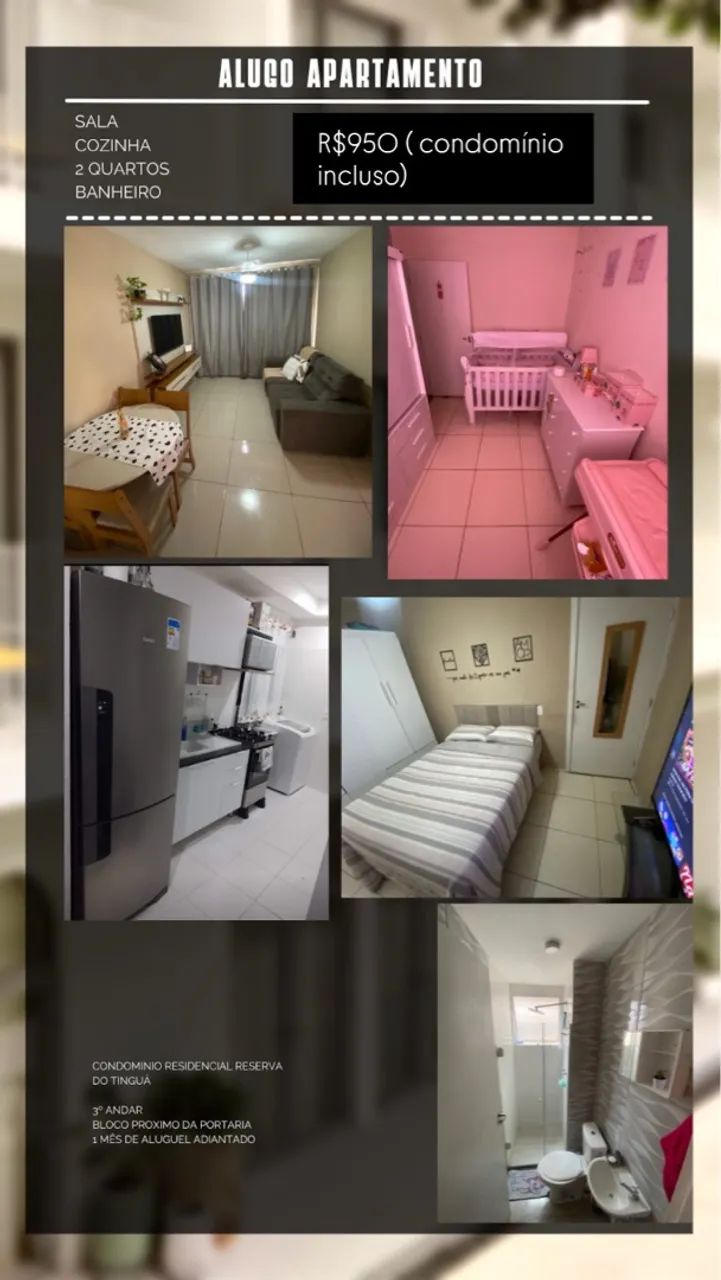 Foto Aluga-se Apartamento No Condomínio Reserva Do Tinguá Cerâmica