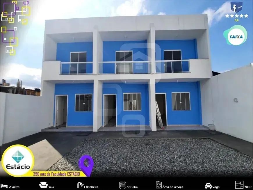 Foto Casa Duplex, Condominio Residencial, 75m², 2 Suites Com Varanda, Vaga. Vila Nova