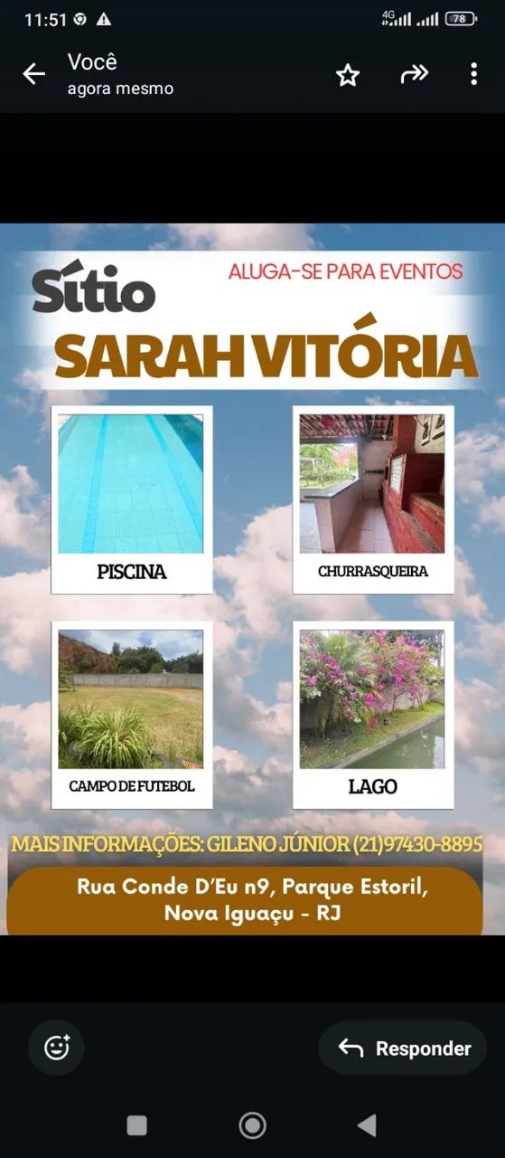 Foto Sítio Sarah Vitoria...alugamos Para Evento Cidade Jardim Parque Estoril
