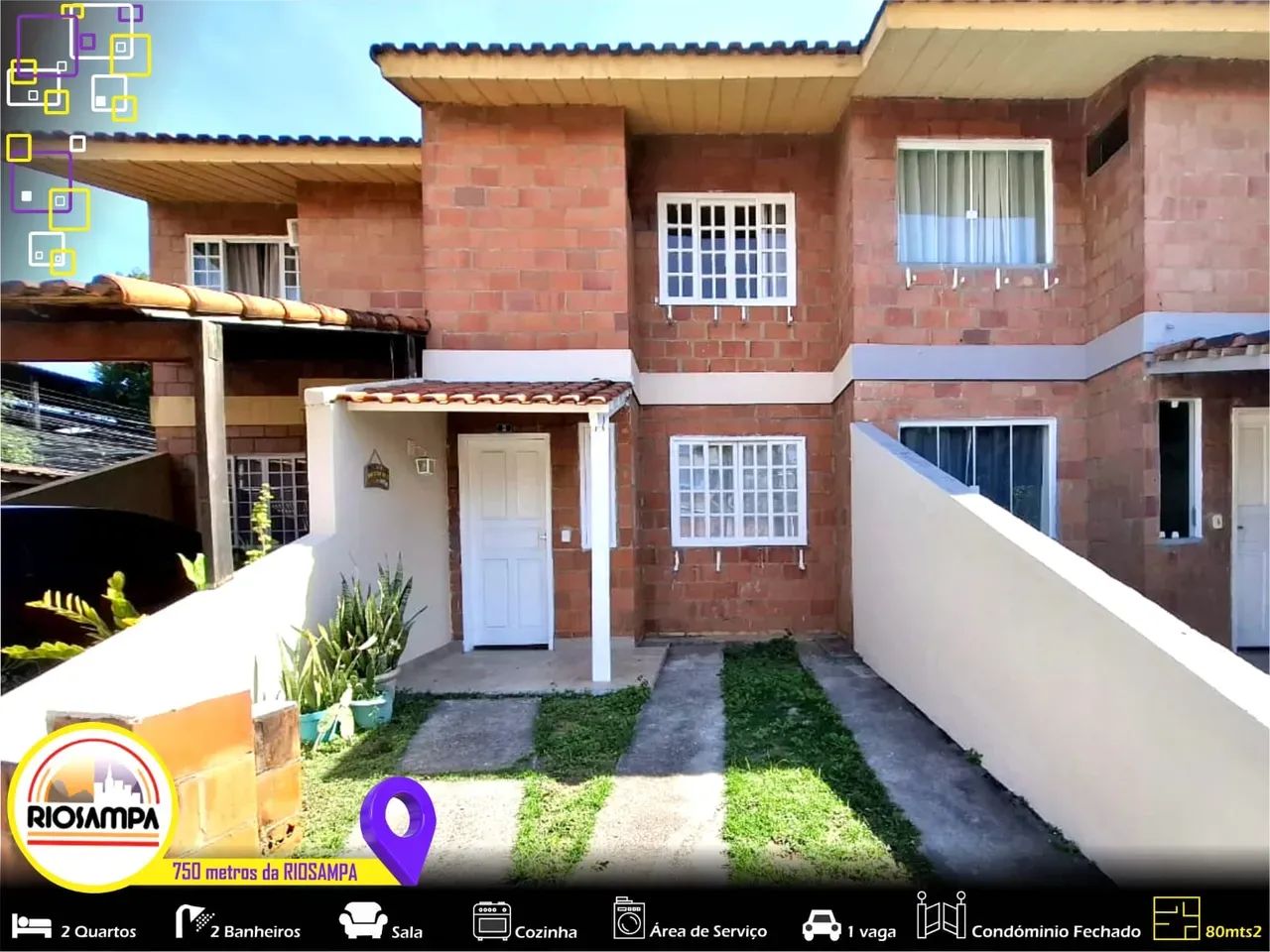 Foto Linda Casa, Condominio Fechado, 2 Quartos, 68m², Otima Localização. Rancho Novo