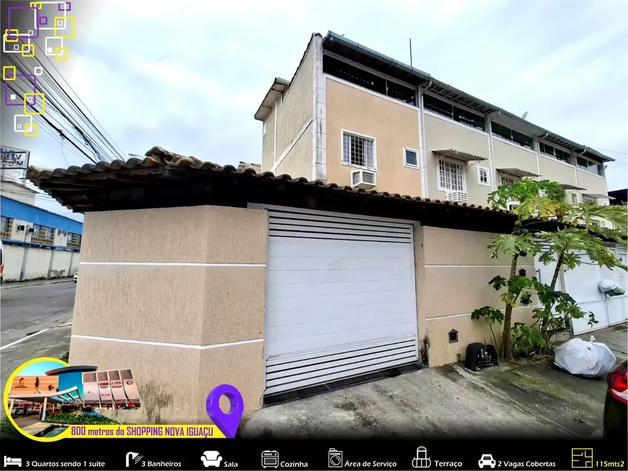 Foto Linda Casa  3 Qts Sendo 1 Suite, Terraço, 2 Vagas . 850mts Do Shopping Da Luz