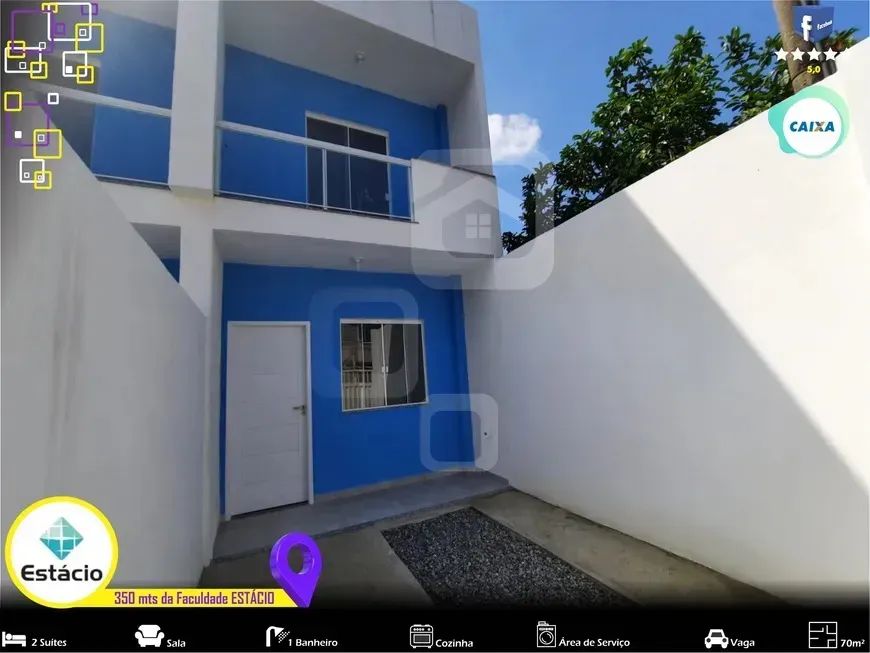 Foto Linda Casa Duplex, Otima Localização, 2 Suites  70m². Vila Nova