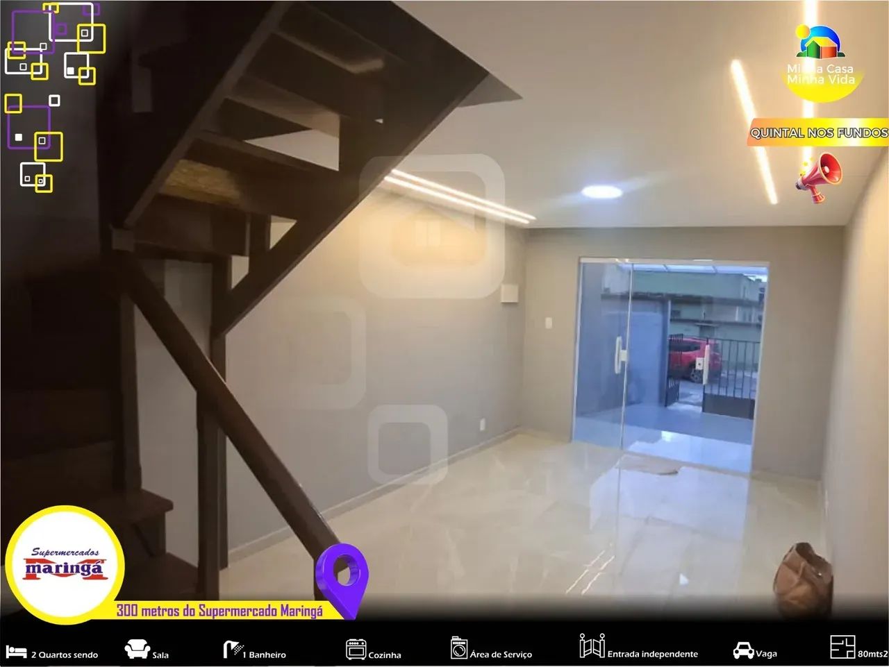 Foto Casa Duplex Moderna  2 Qts, Quintal Nos Fundos | Excelente Localização Rosa Dos Ventos