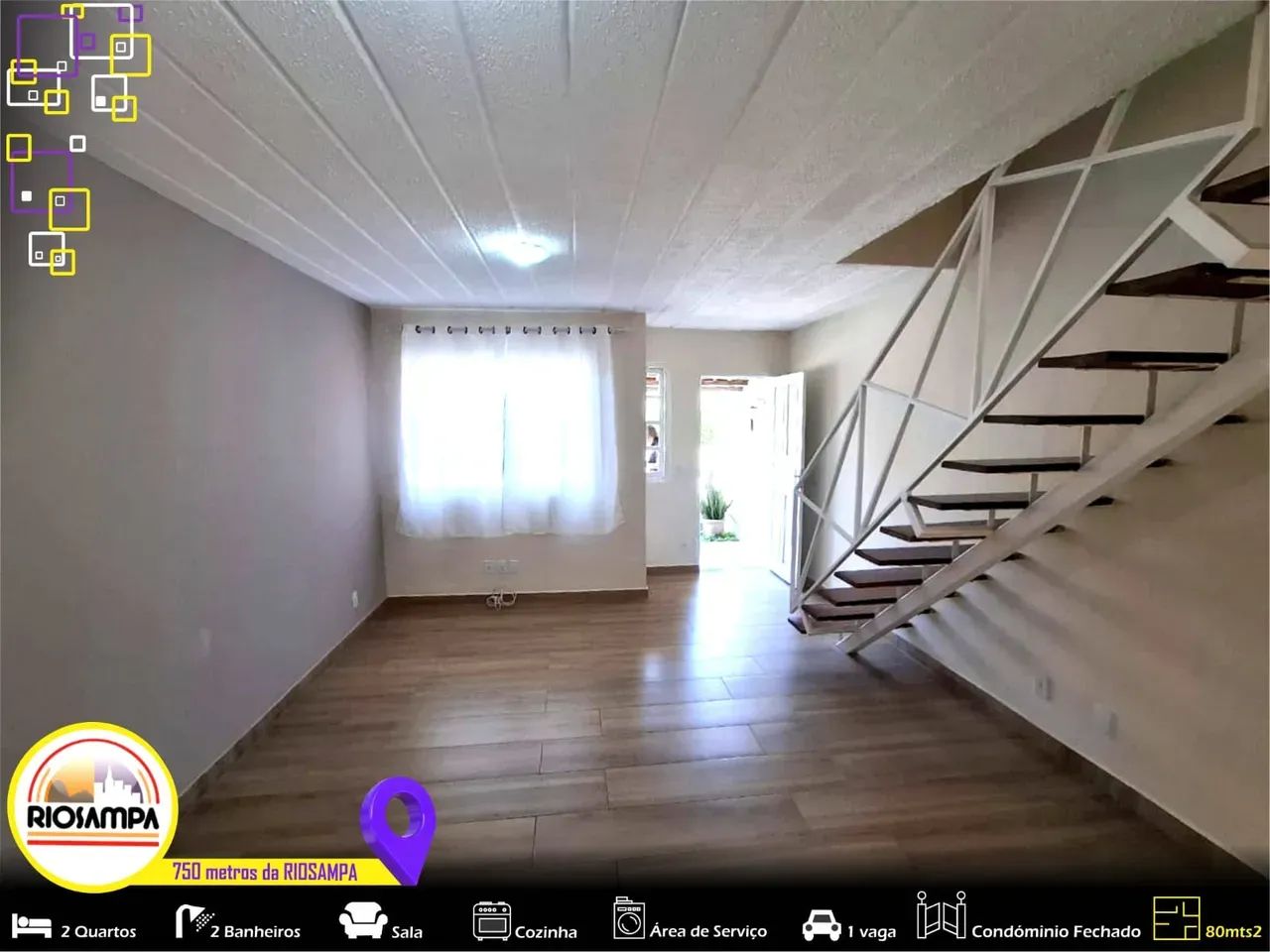 Foto Linda Casa, Condominio Fechado, 2 Quartos, 68m², Otima Localização. Rancho Novo