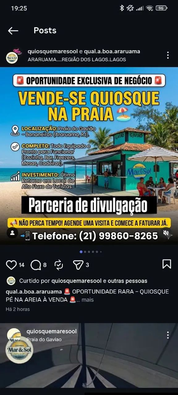 Foto Quiosque De Praia Cabuçu