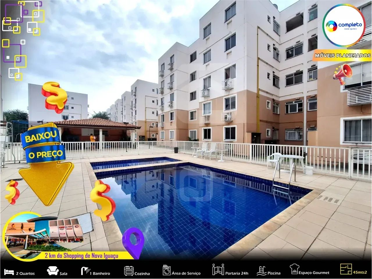 Foto Condominio Completo  Apartamento Com Otimo Acabamento, Moveis Planejad Vila Avelina
