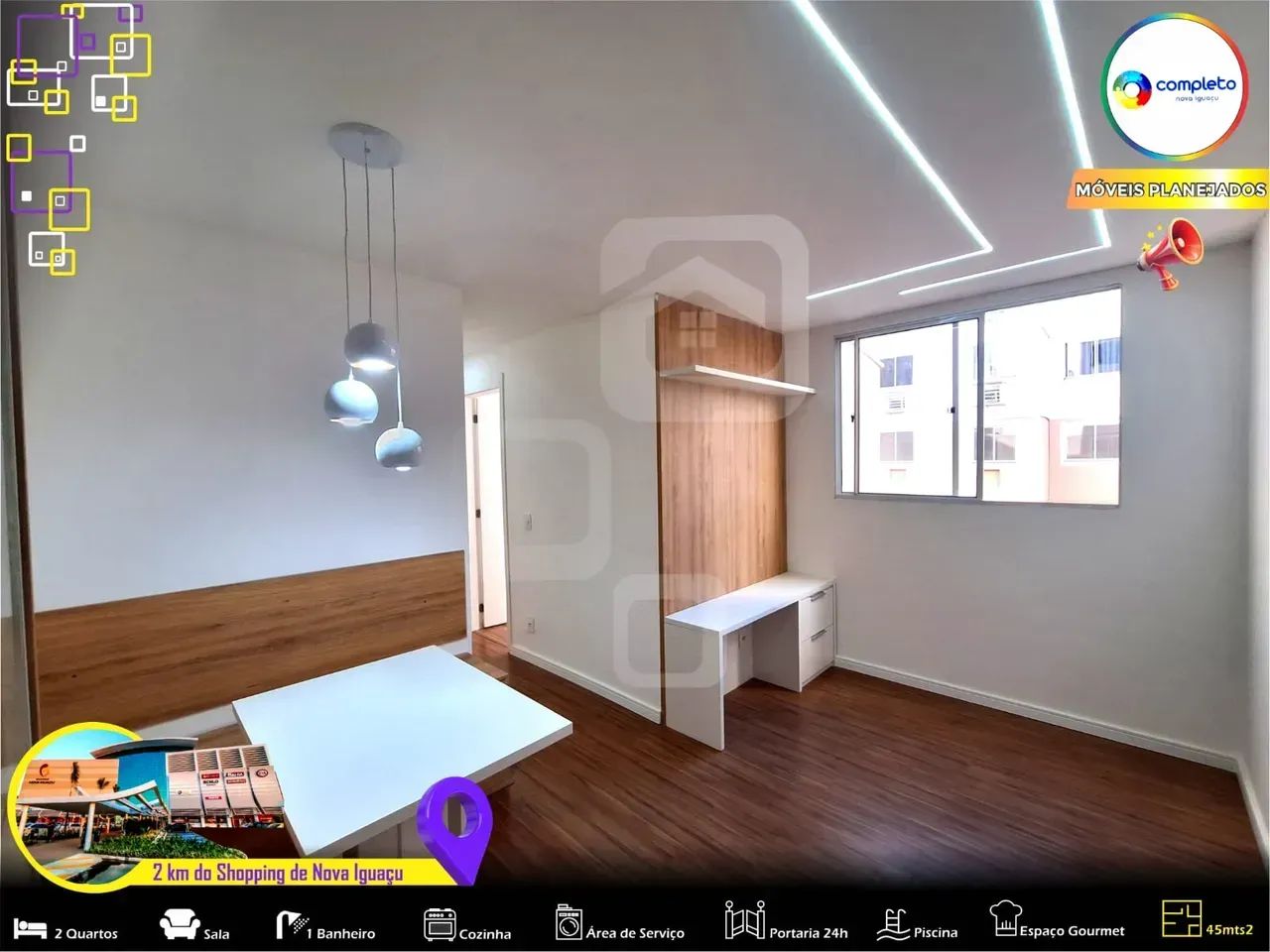Foto Lindo Apartamento, 2 Quartos, Otimo Acabamento. Com Moveis Planejados  Vila Avelina