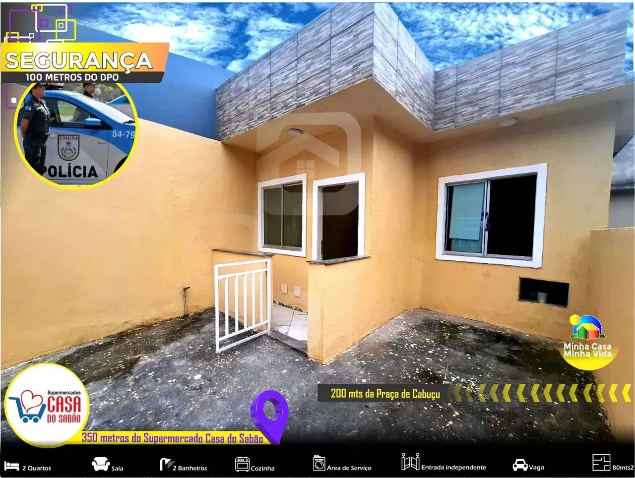 Foto More Perto De Tudo - Casa Linear Independente Com 2 Qts E Possibilidad Cabuçu