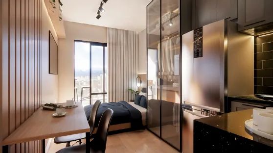 Foto Apartamento Studio, Apartamentos De 1, 2 E 3 Quartos Com Suíte, Centro Centro