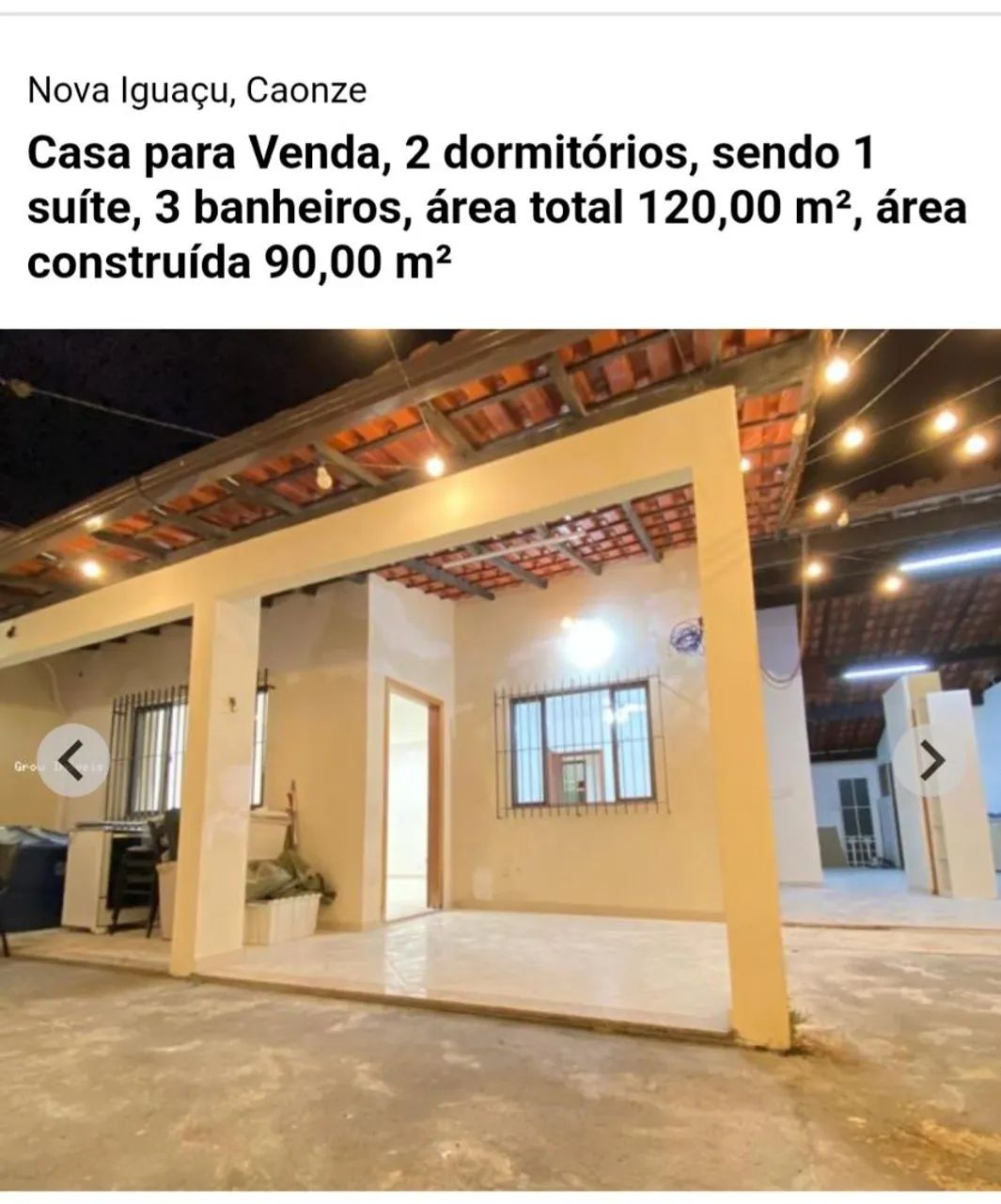 Foto Casa Para Venda Caonze Centro