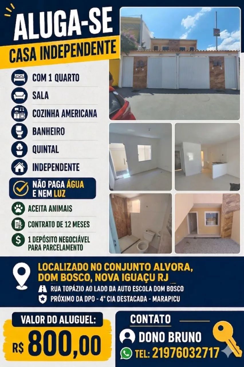Foto Casa Para Aluguel NI Marapicu