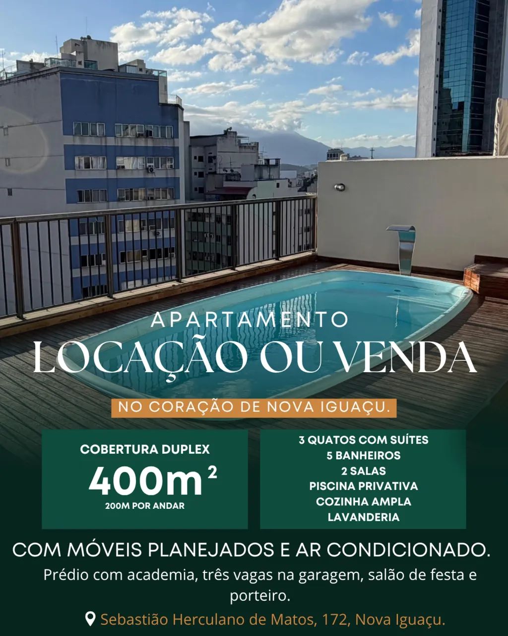 Foto Alugo Ou Vendo Cobertura Duplex Centro