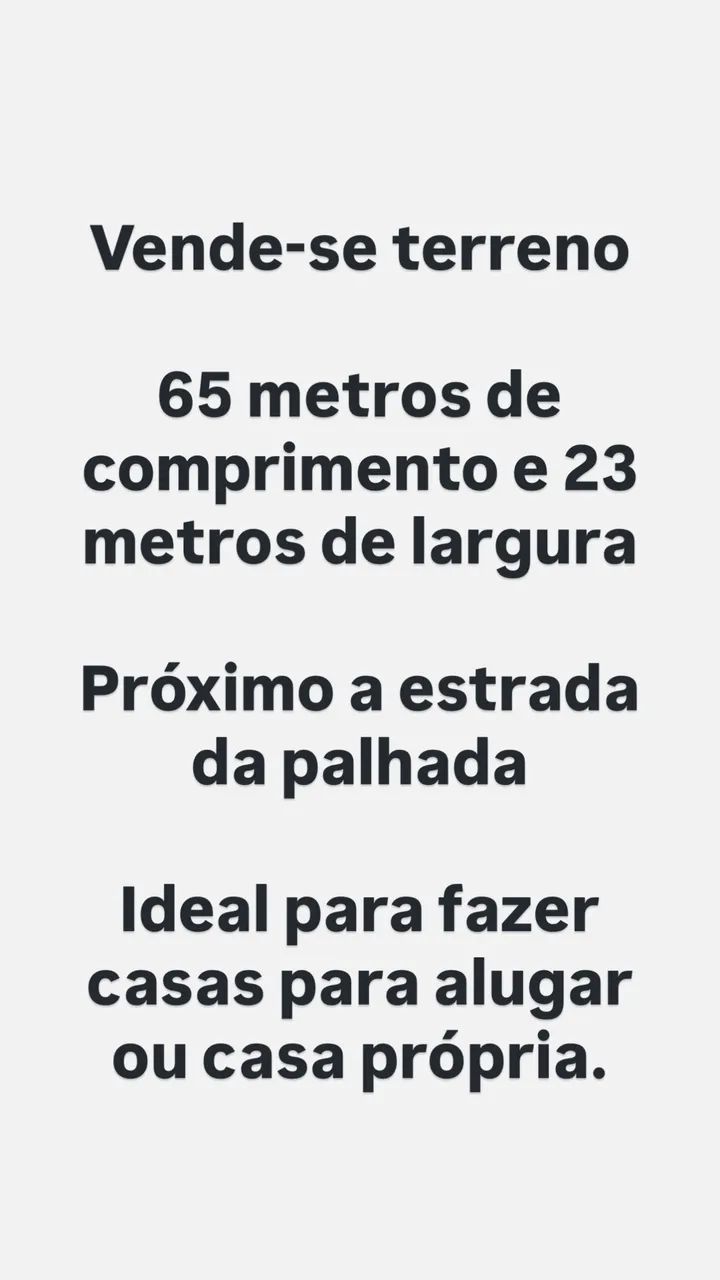 Foto Vendo Terreno Jardim Palmares
