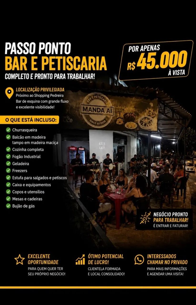 Foto Passo O Ponto Bar E Petiscaria Próximo Ao Shopping Pedreira N.i Da Luz
